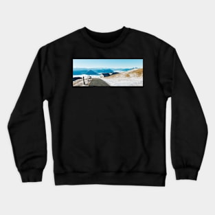 Swiss Alps - Mountains of Central Switzerland Panorama Postcard Crewneck Sweatshirt